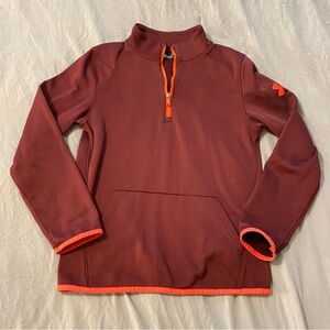 Under Armour 1/4 Fleece Maroon And‎ Red Youth Medium